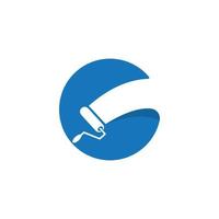 verf borstel logo sjabloon vector icoon illustratie