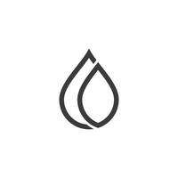 reeks van minimalistische water laten vallen logo vector icoon illustratie