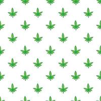 marihuana blad patroon, tekenfilm stijl vector