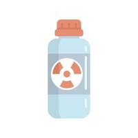 atomair fles icoon vlak geïsoleerd vector