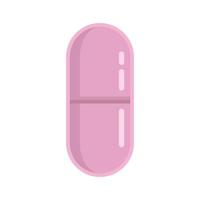 antibiotica pil icoon vlak geïsoleerd vector