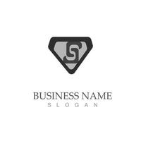 brief s icoon logo illustratie sjabloon ontwerp vector