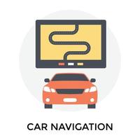 modieus auto navigatie vector