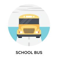 trendy schoolbus vector