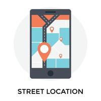 android GPS tracker vector