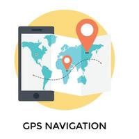 android GPS tracker vector