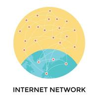 modieus internet netwerk vector