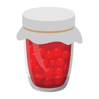 framboos glas pot vector