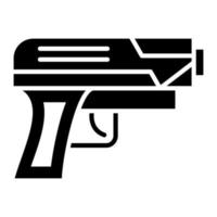 pistool glyph icoon vector