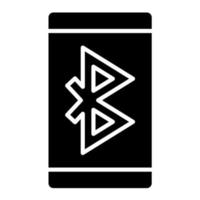 bluetooth glyph-pictogram vector