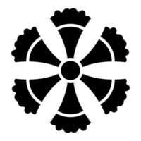 omzoomd dianthus glyph icoon vector