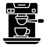 koffie machine glyph icoon vector