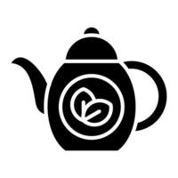 theepot glyph icoon vector