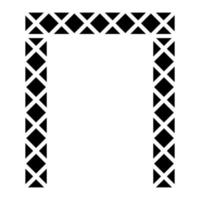 Dubai poort glyph icoon vector