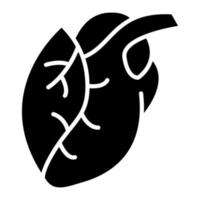 hart glyph icoon vector