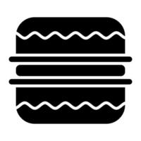 macaron glyph-pictogram vector