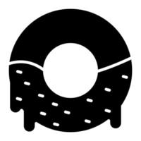 donuts glyph icoon vector