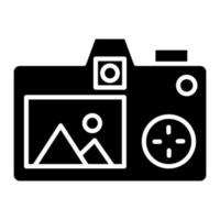 glyph-pictogram achteruitrijcamera vector