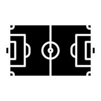 voetbalveld glyph icoon vector