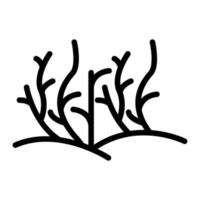 woestijn gras glyph icon vector