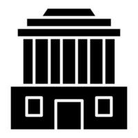 mausoleum glyph icoon vector