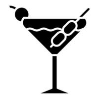 martini glyph icoon vector