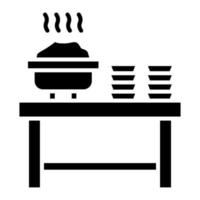 catering glyph icoon vector