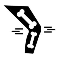 orthopedie glyph icoon vector