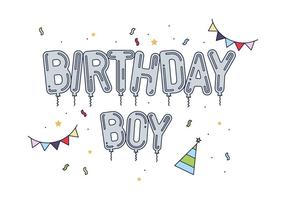 Gratis Birthday Boy Vector