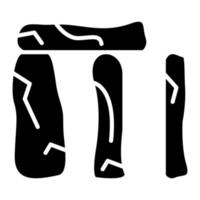 stonehenge glyph-pictogram vector