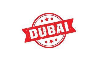 Dubai postzegel rubber met grunge stijl Aan wit achtergrond vector