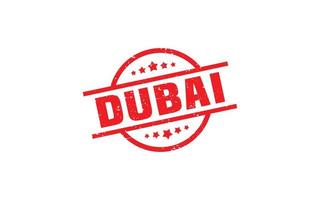 Dubai postzegel rubber met grunge stijl Aan wit achtergrond vector