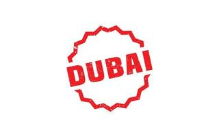 Dubai postzegel rubber met grunge stijl Aan wit achtergrond vector