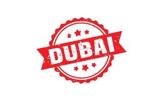 Dubai postzegel rubber met grunge stijl Aan wit achtergrond vector