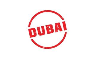 Dubai postzegel rubber met grunge stijl Aan wit achtergrond vector