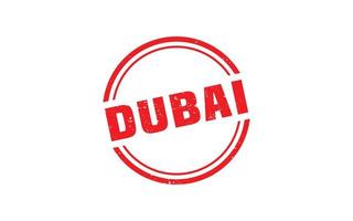 Dubai postzegel rubber met grunge stijl Aan wit achtergrond vector