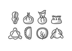 Dumpling vector iconen