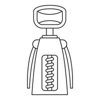 gereedschap voor opening flessen icoon, schets stijl vector