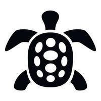 exotisch schildpad icoon, gemakkelijk stijl vector