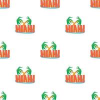 Miami palm logo, tekenfilm stijl vector