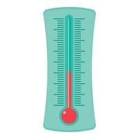 weer thermometer icoon, tekenfilm stijl vector