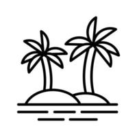 palmbomen pictogram vector