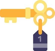 deur sleutel creatief icoon ontwerp vector