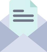 tekst mail kantoor potlood vlak kleur icoon vector icoon banier sjabloon