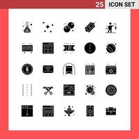 reeks van 25 modern ui pictogrammen symbolen tekens voor bedrijf label lucht uitverkoop ecommerce bewerkbare vector ontwerp elementen