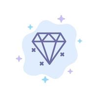 diamant sieraden blauw icoon Aan abstract wolk achtergrond vector