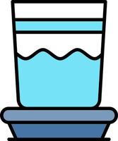 water glas creatief icoon ontwerp vector