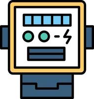 elektrisch meter creatief icoon ontwerp vector