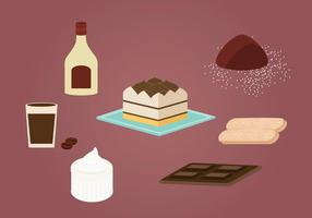 Tiramisu Cake Vector