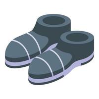 winter slippers icoon isometrische vector. huis schoen vector